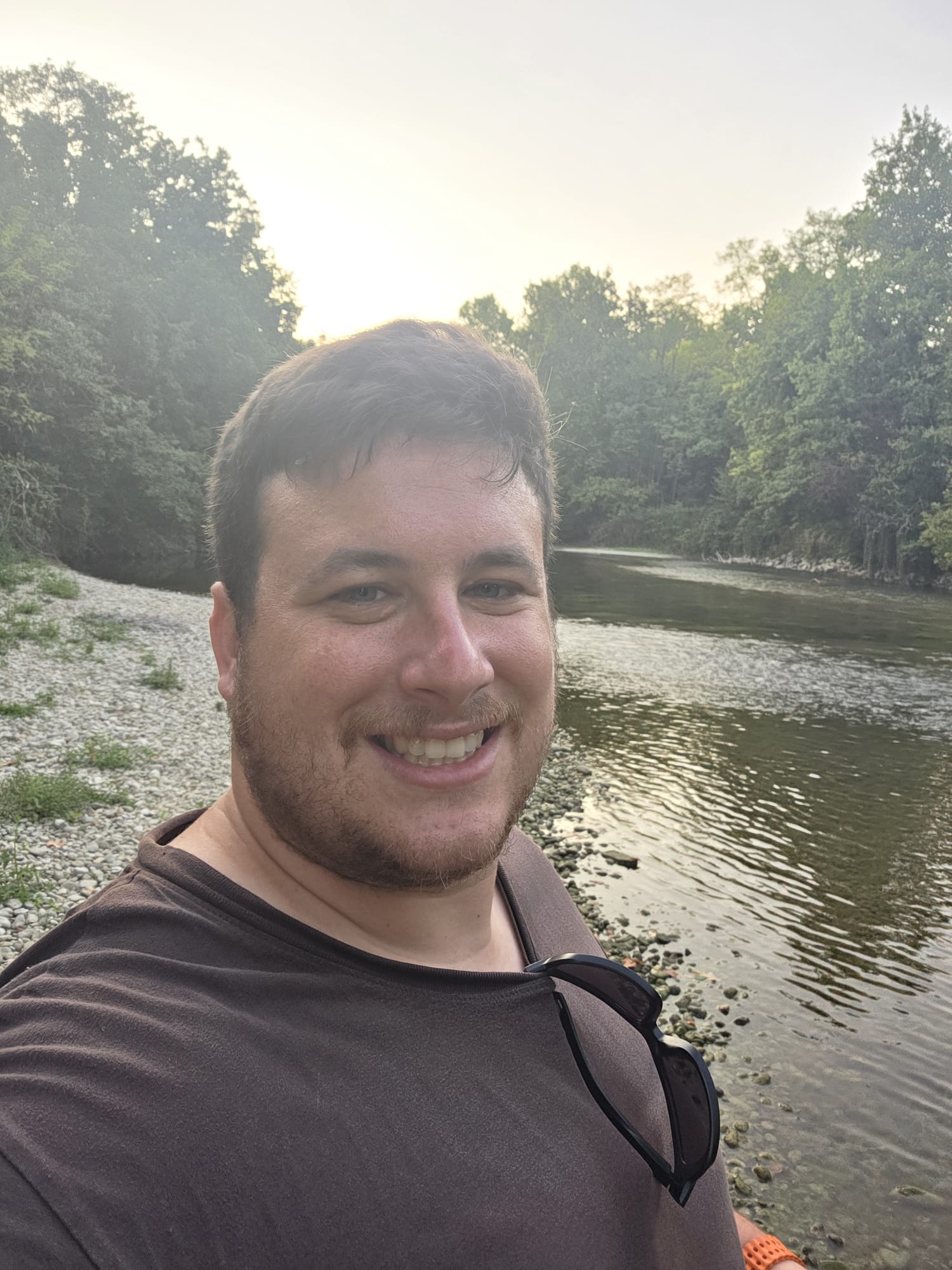 Il selfie di rito, questa volta senza niente in mano