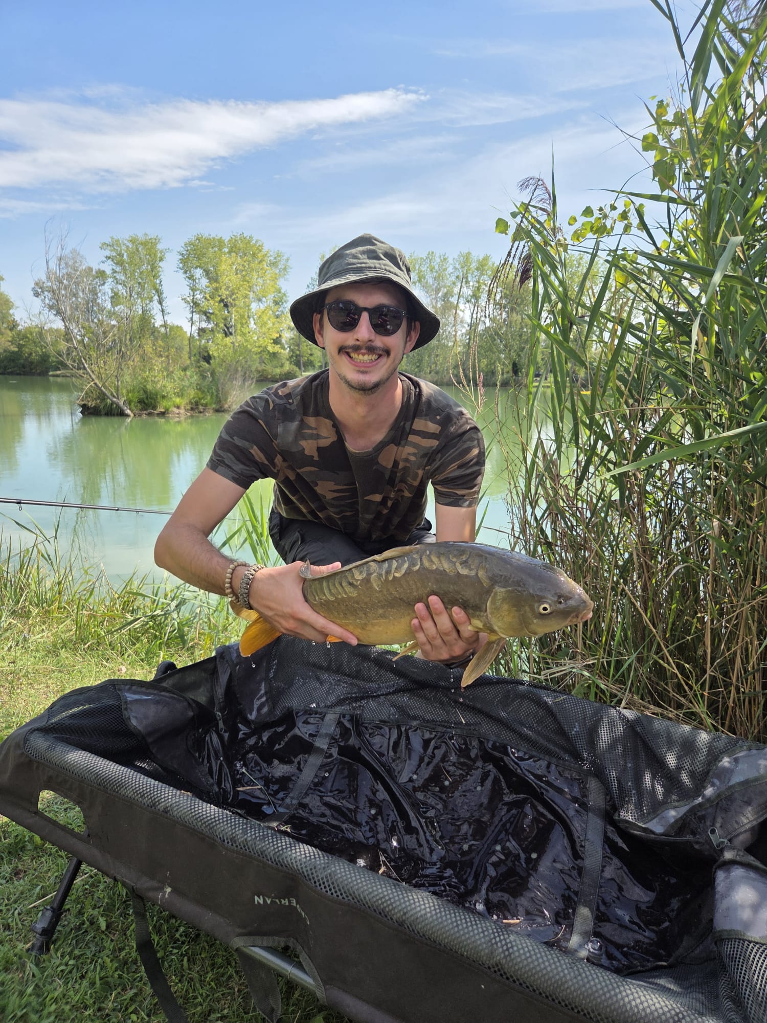 4,010 kg, il personal best di Dani. Che è durato fino al pesce dopo.
